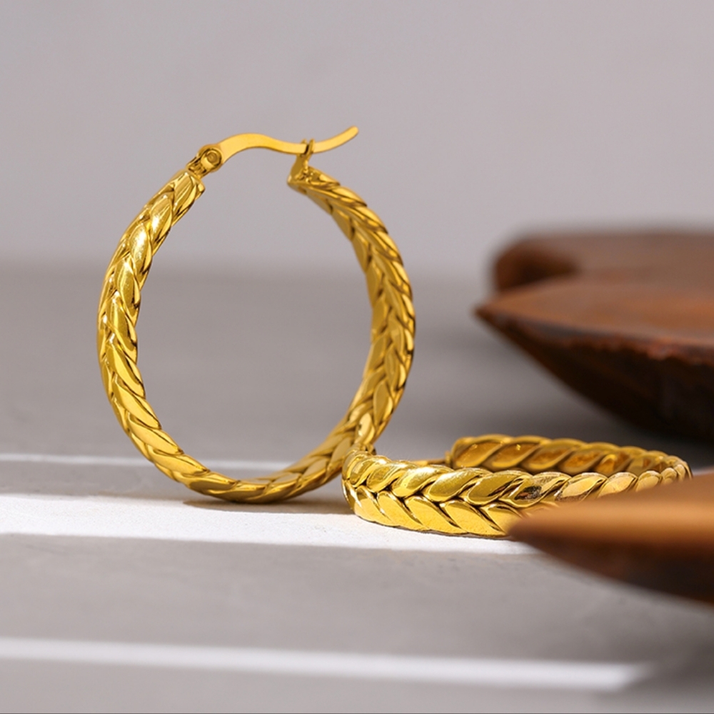 Stylish Chain Hoop Earrings